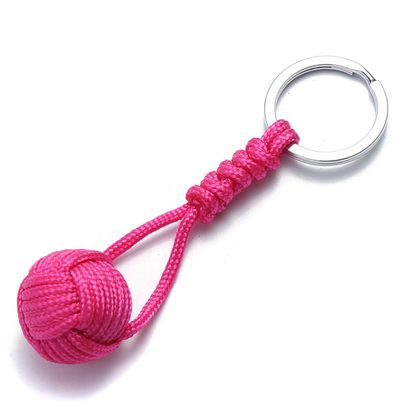 Wholesale Colorful Braided Knot Keychain